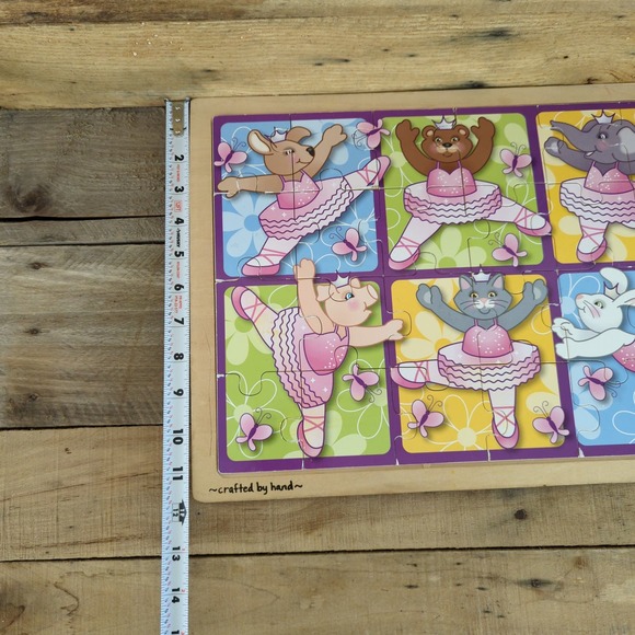 Melissa & Doug Fresh Start Wooden Jigsaw Puzzle Ballerinas & Butterflies 24 Pcs - Picture 9 of 9